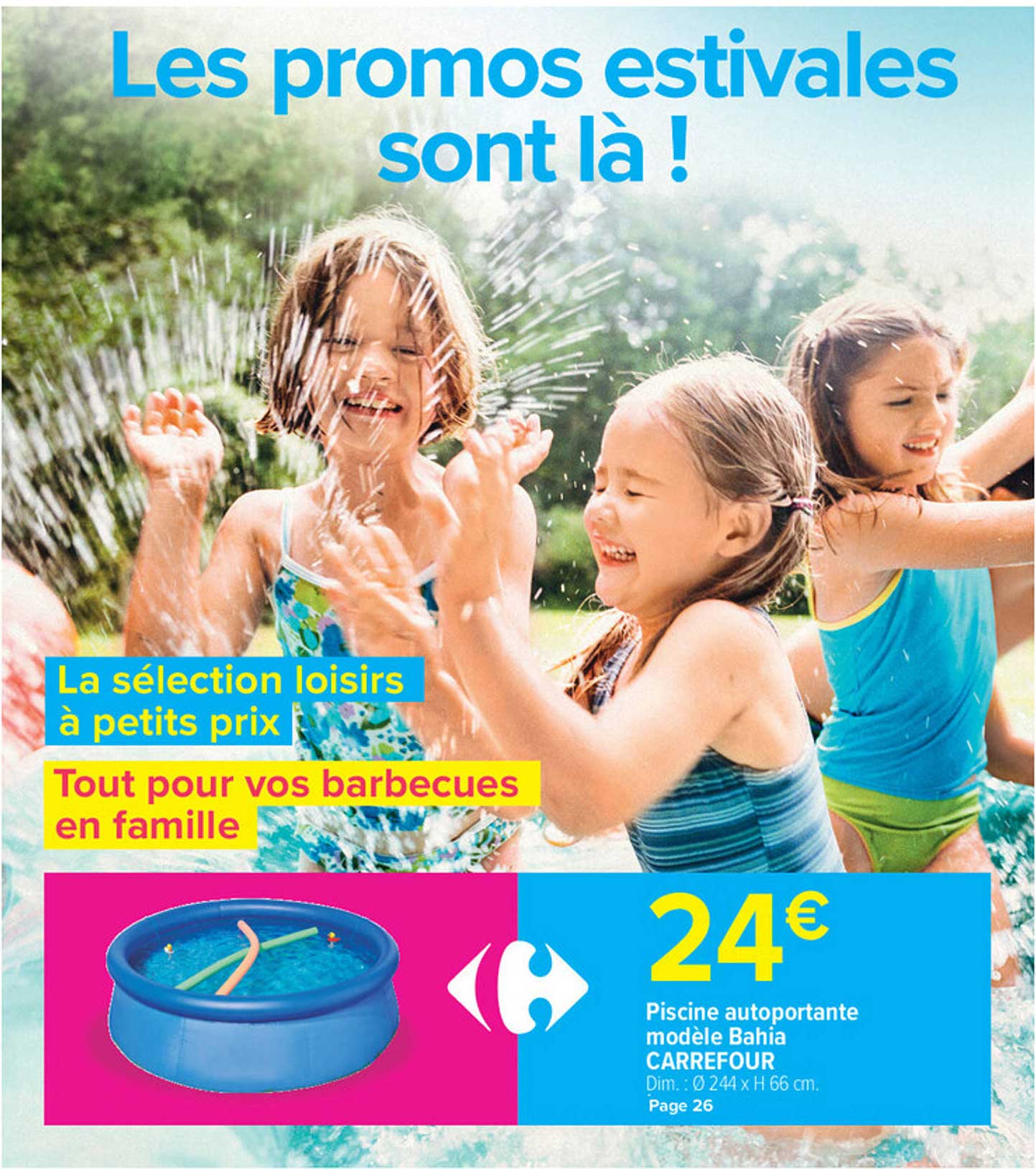 piscine autoportante modèle bahia carrefour