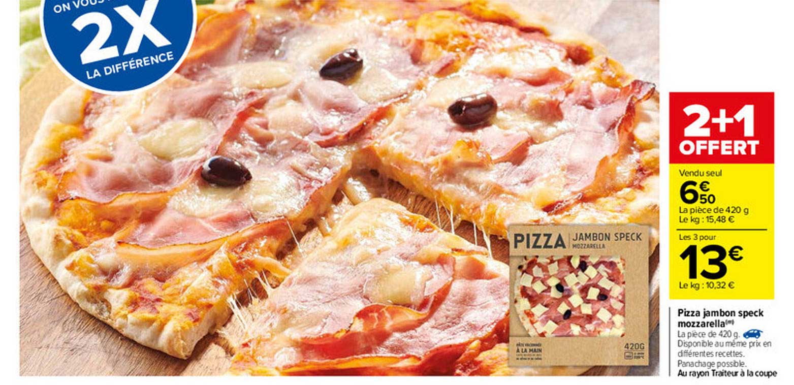 Pizza Jambon Speck Mozzarella