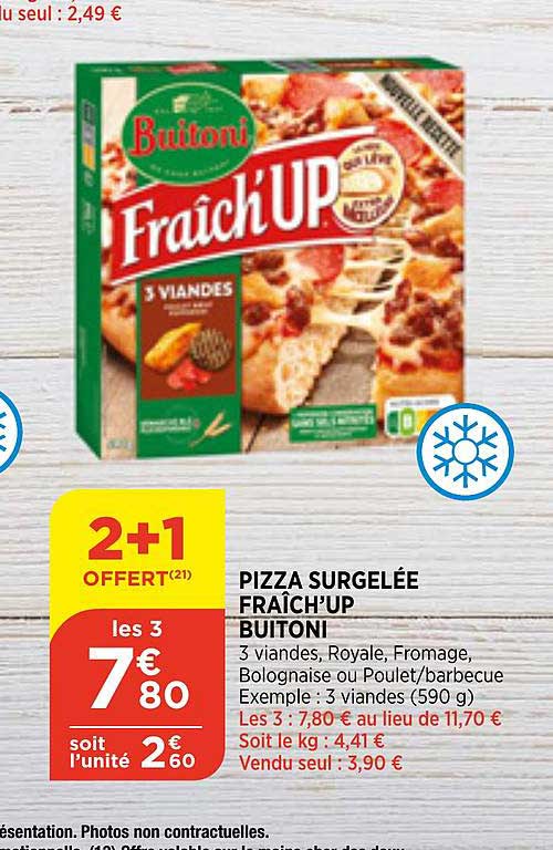 pizza surgelée fraîch'up buitoni