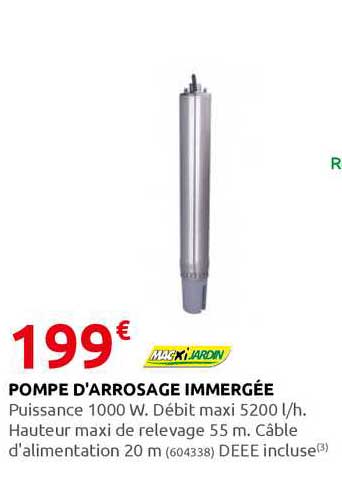 Pompe D'arrosage Immergée Macxi Jardin