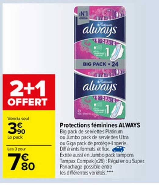 protections féminines always