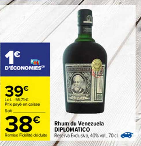 rhum du venezuela diplomatico
