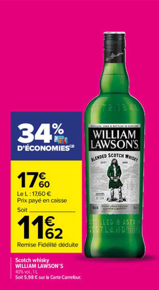 scotch whisky william lawson's