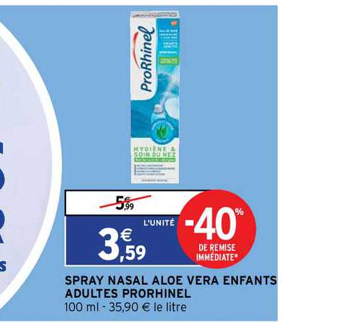 spray nasal aloé véra enfants adultes prorhinel