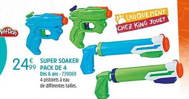 super soaker pack de 4