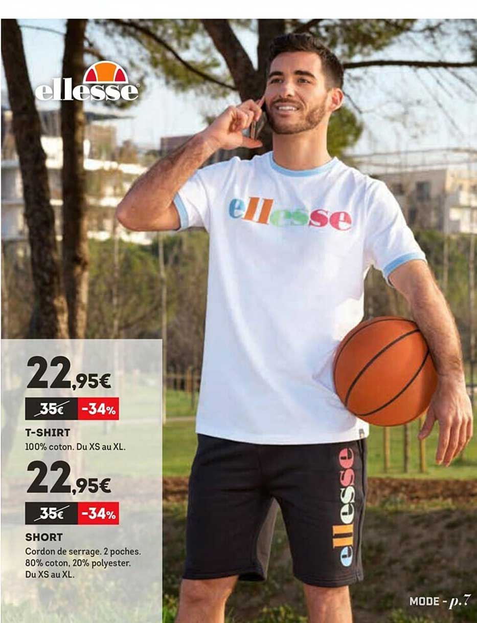 t-shirt, short ellesse