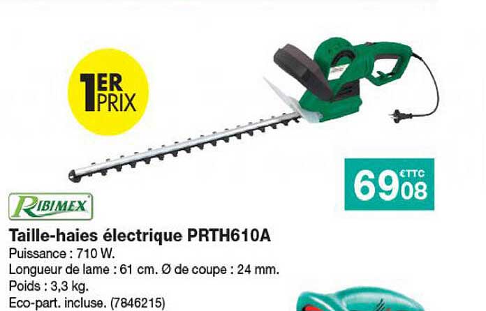 taille-haies électrique prth610a ribimex