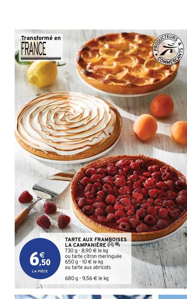 tarte aux framboises la campanière
