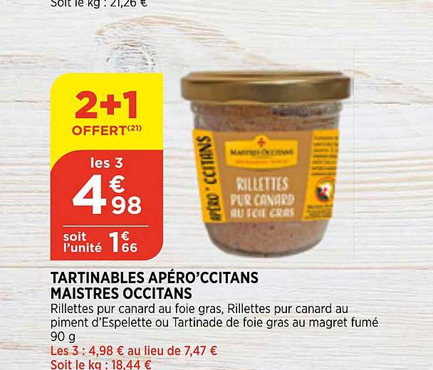 tartinables apéro'ccitans maistres occitans