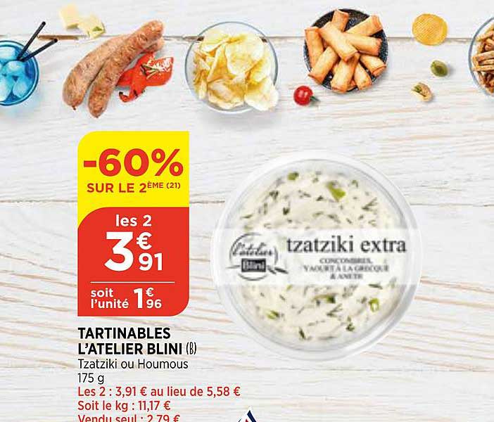 tartinables l'atelier blini