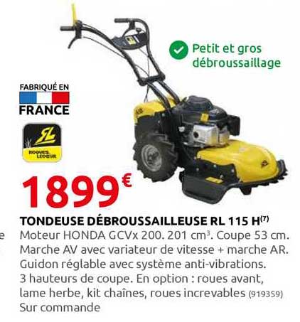Tondeuse Débroussailleuse Rl 115 H