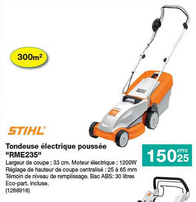 tondeuse électrique poussée "rme235" stihl