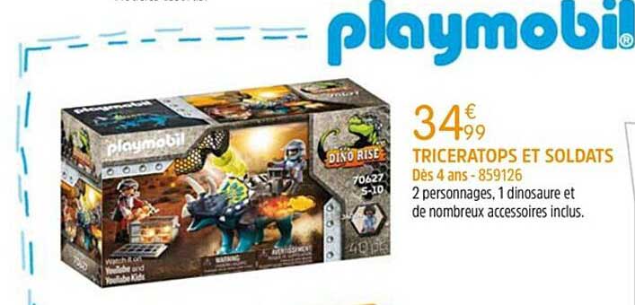 triceratops et soldats