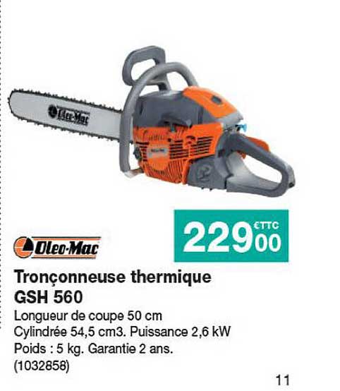 Tronçonneuse Thermique Gsh 560 Oleo-mac