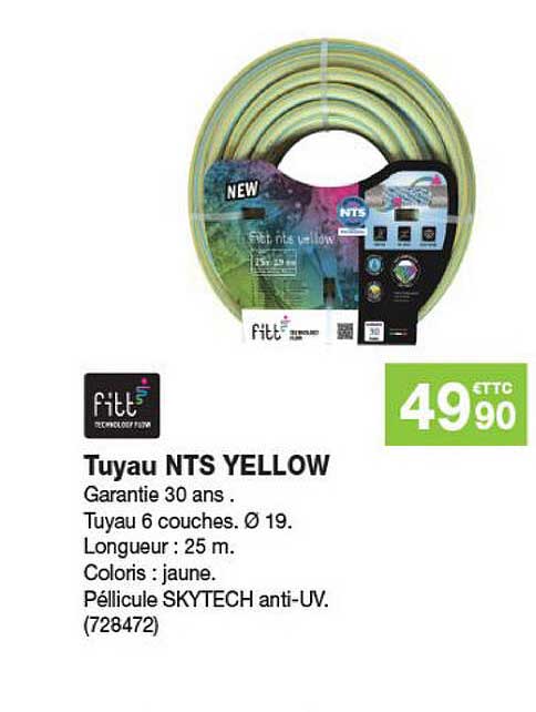 tuyau nts yellow