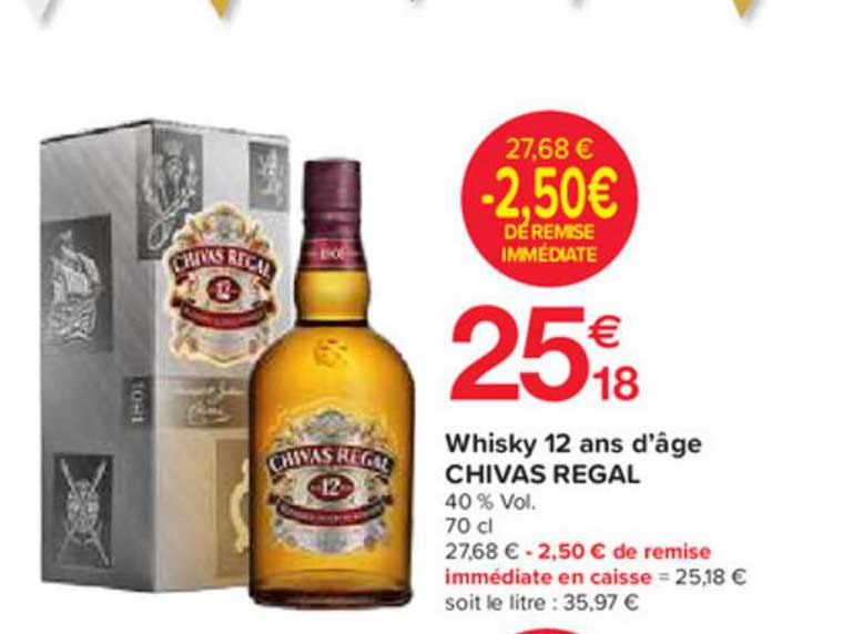 whisky 12 ans d'âge chivas regal