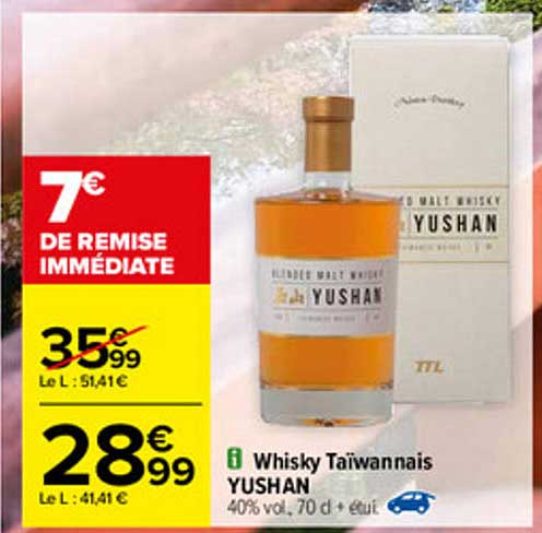 Whisky Taïwannais Yushan