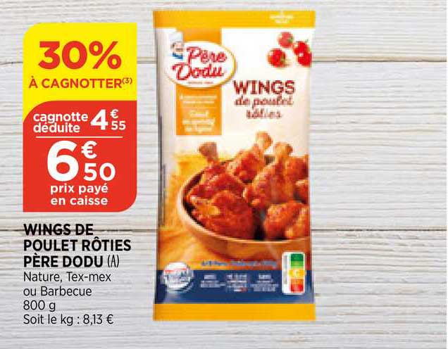 wings de poulet rôties père dodu