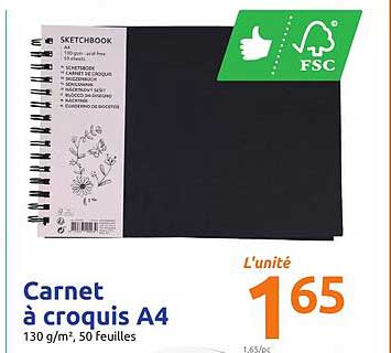 Carnet à Croquis A4