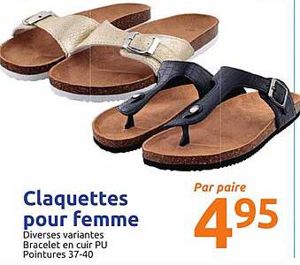 Claquettes Pour Femme