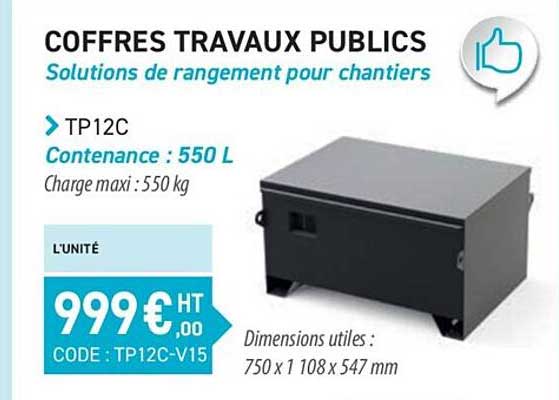 coffres travaux publics - tp 12c
