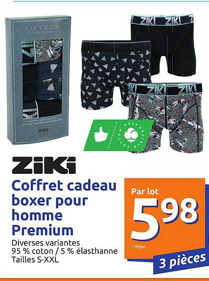 Coffret Cadeau Boxer Pour Homme Premium Ziki