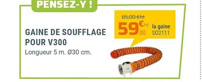 gaine de soufflage pour v300