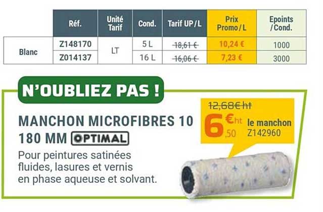 manchon micofibres 10 180 mm optimal