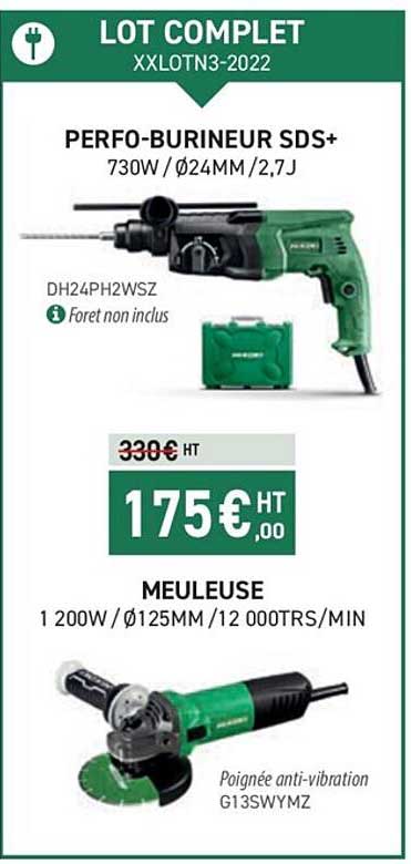 perfo-burineur sds+, meuleuse