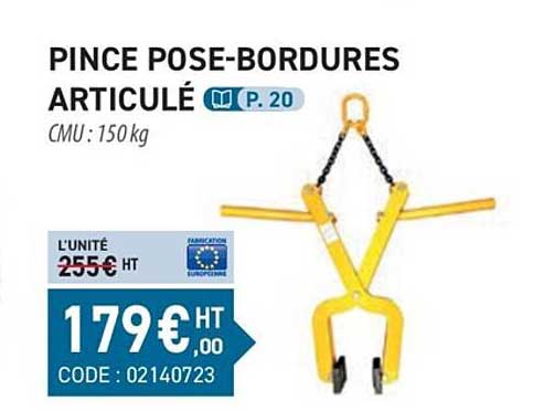 pince pose-bordures articulé
