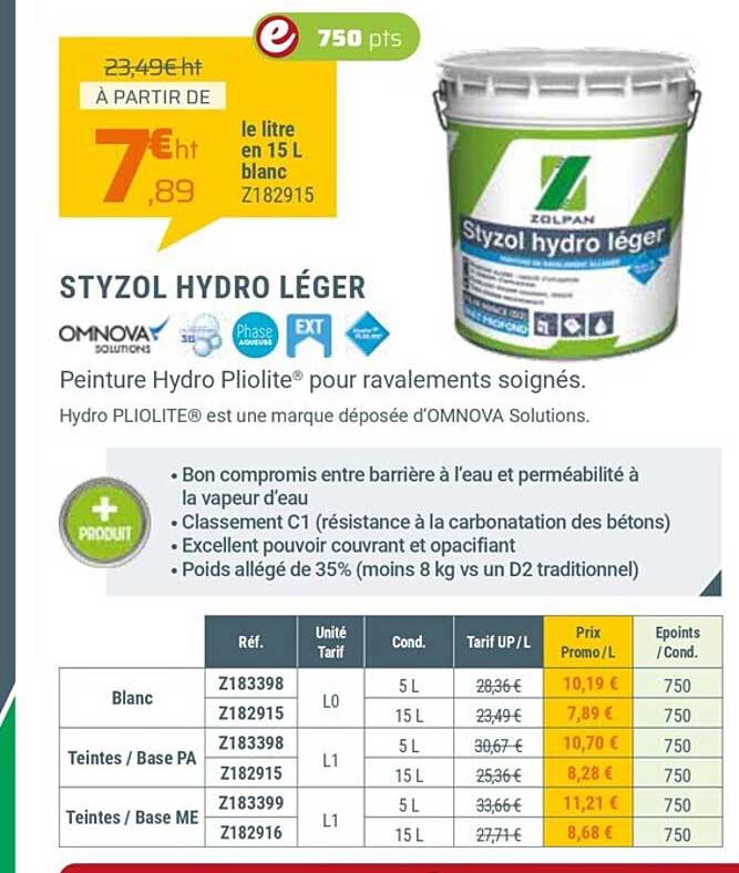 styzol hydro léger