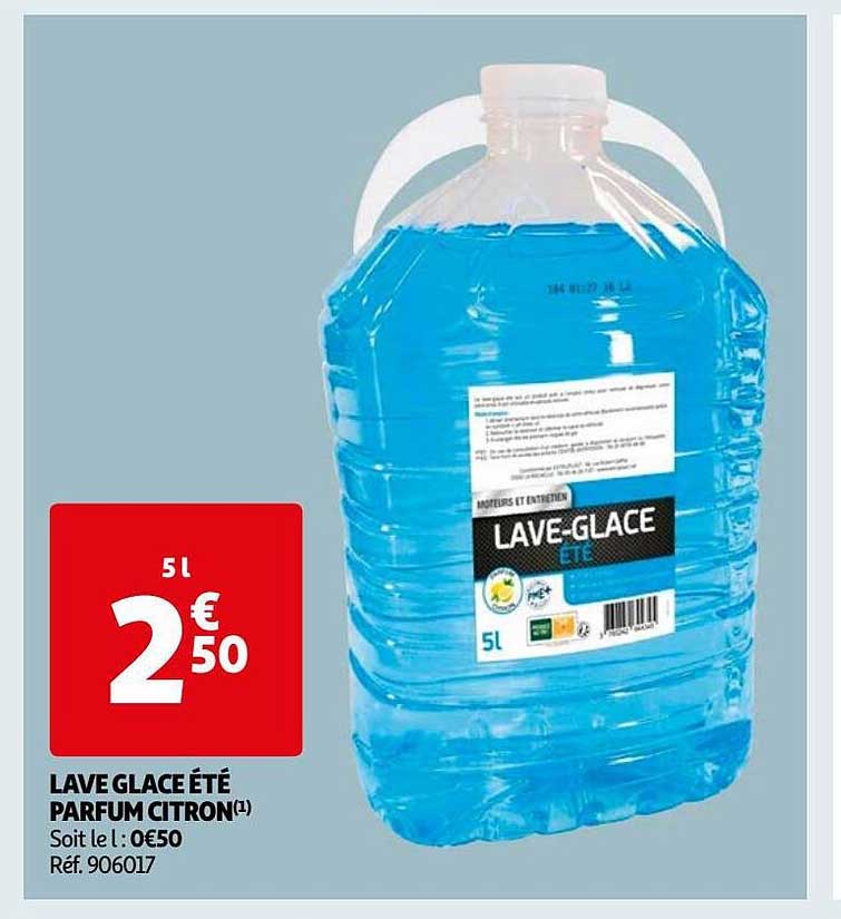 lave glace été parfum citron