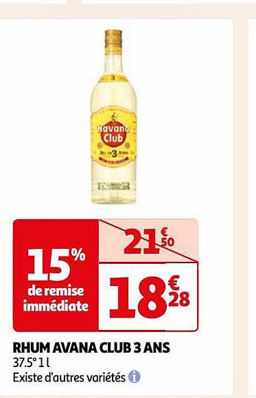 rhum havana club 3 ans