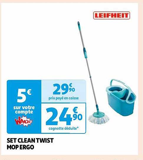 set clean twist mop ergo leifheit