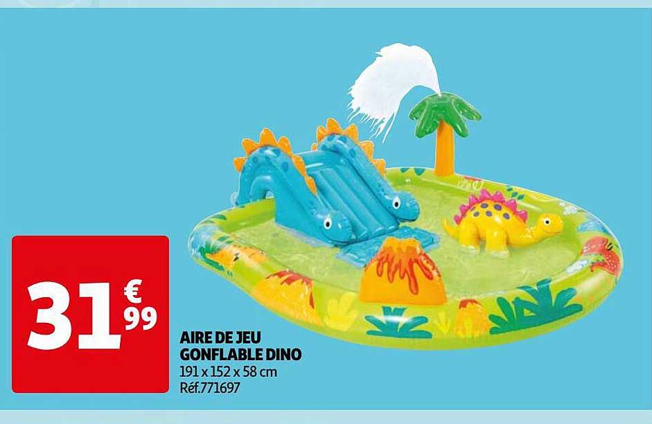 aire de jeu gonflable dino