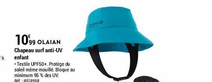 Chapeau Surf Anti-uv Enfant Olaian