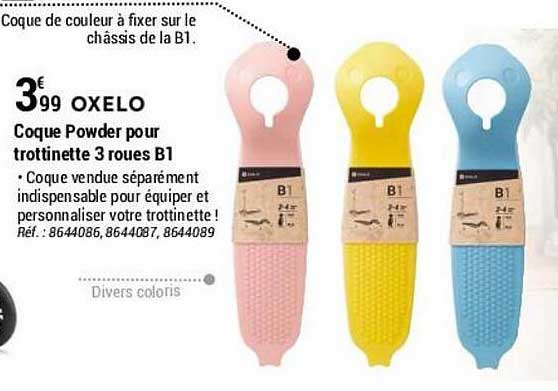 coque powder pour trottinette 3 roues b1 oxelo