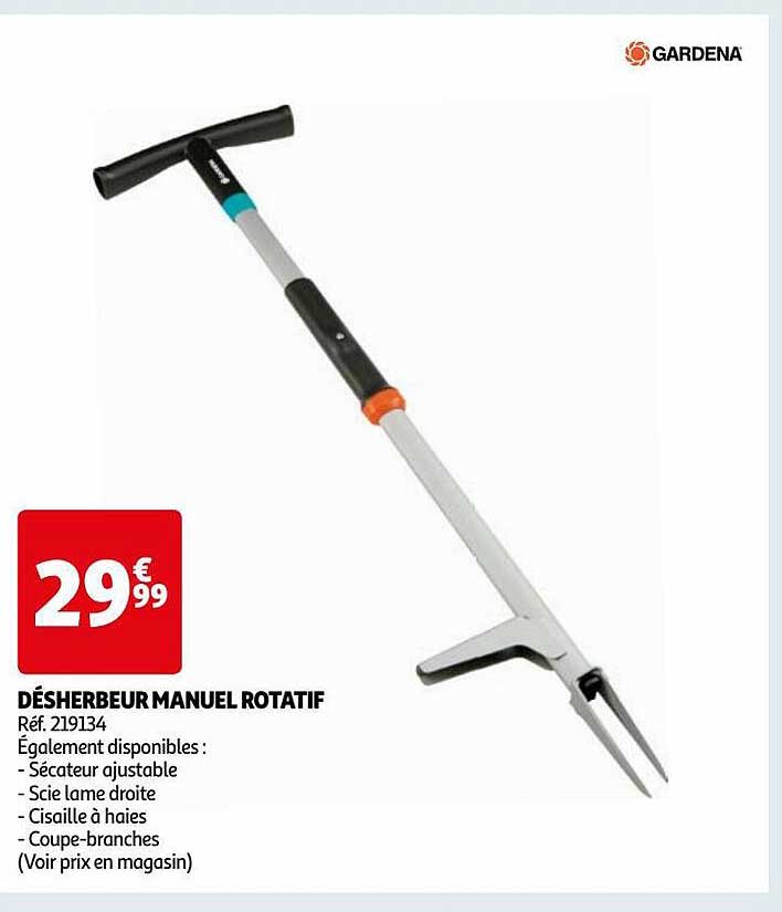 désherbeur manuel rotatif