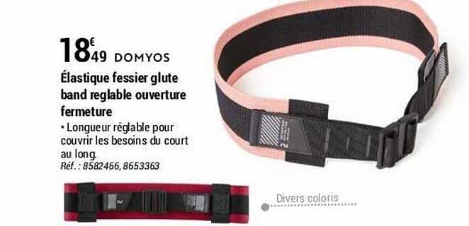 élastique fessier glute band réglable ouverture fermeture