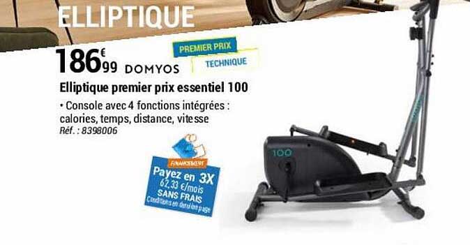 Elliptique Premier Prix Essentiel 100 Domyos