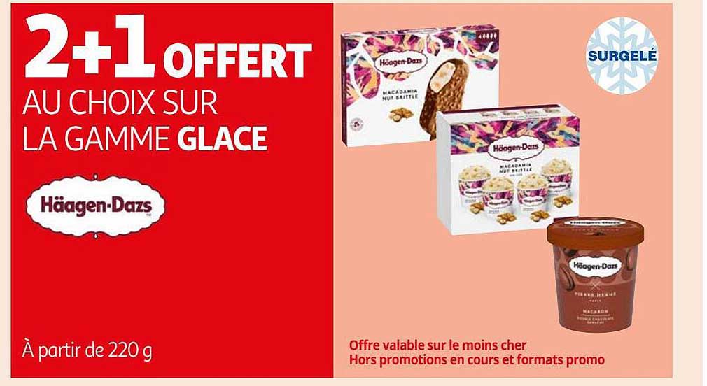 la gamme glace häagen-dazs