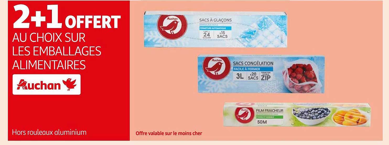 les emballages alimentaires auchanc