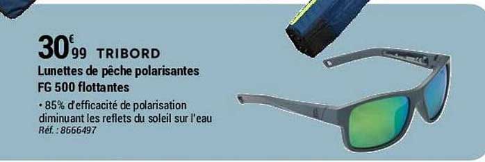 lunettes de pêche polarisantes fg 500 flottantes tribord