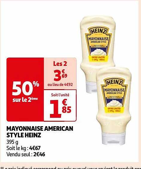 mayonnaise american style heinz