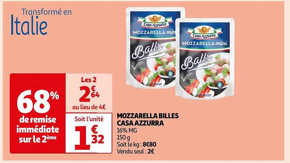 mozzarella billes casa azzurra