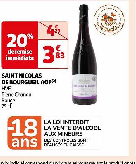 saint nicolas de bourgueil aop hve pierre chanau rouge