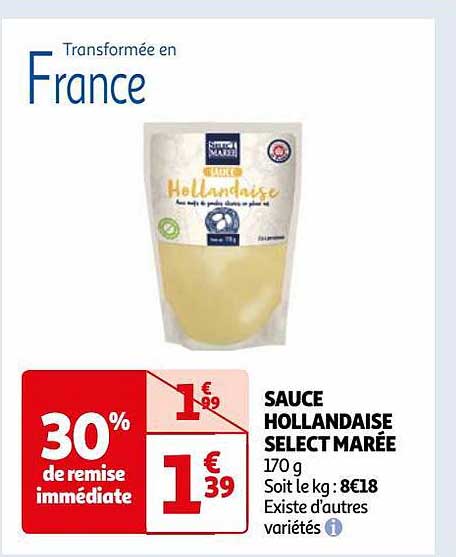 Sauce Hollandaise Select Marée