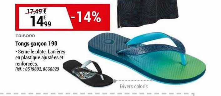 tongs garçon 190 tribord