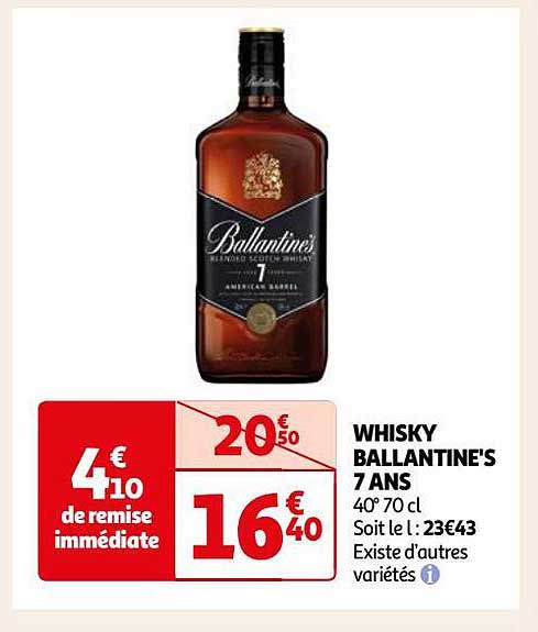 whisky ballantine's 7 ans