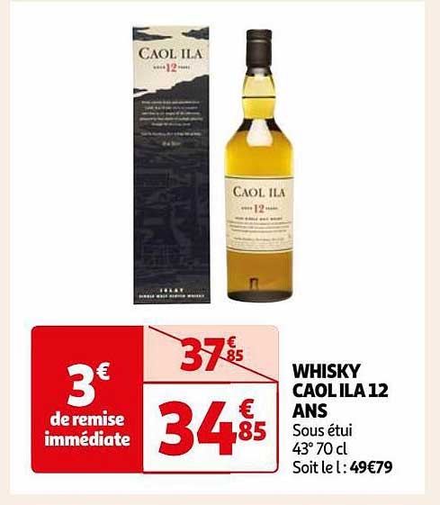 whisky caol ila 12 ans